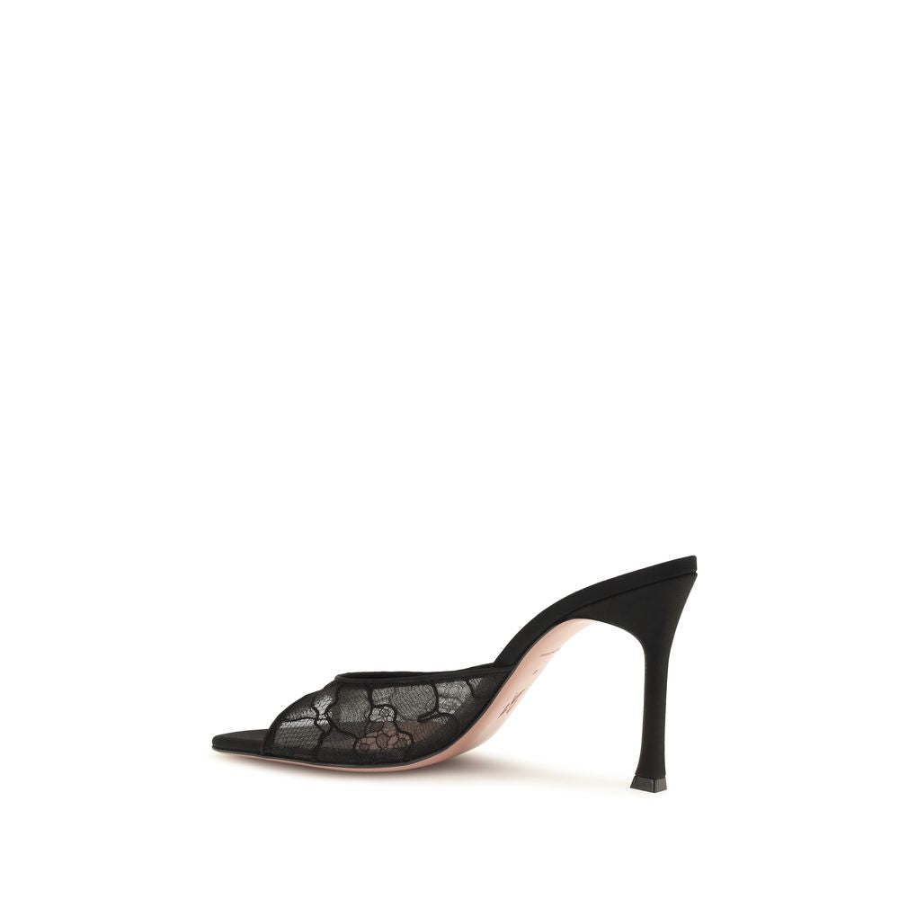 Black Fabric Pumps