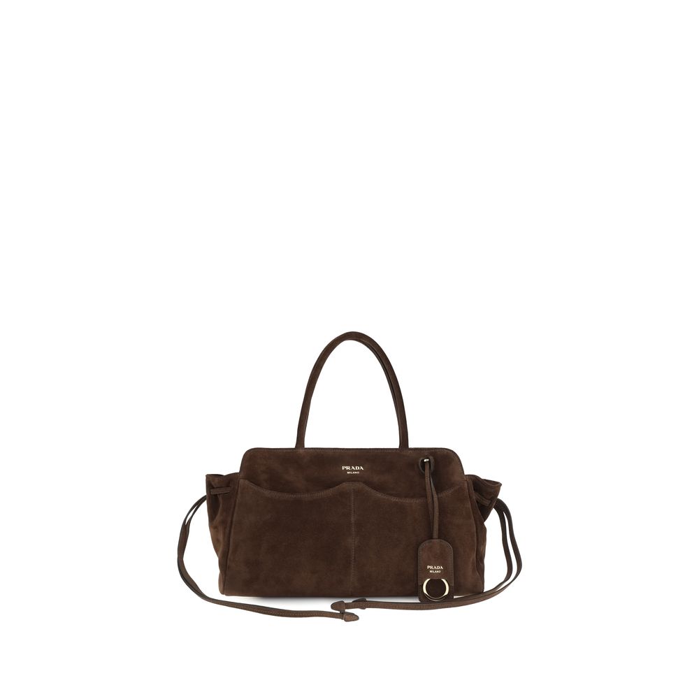 Brown Suede Leather Shoulder Bag