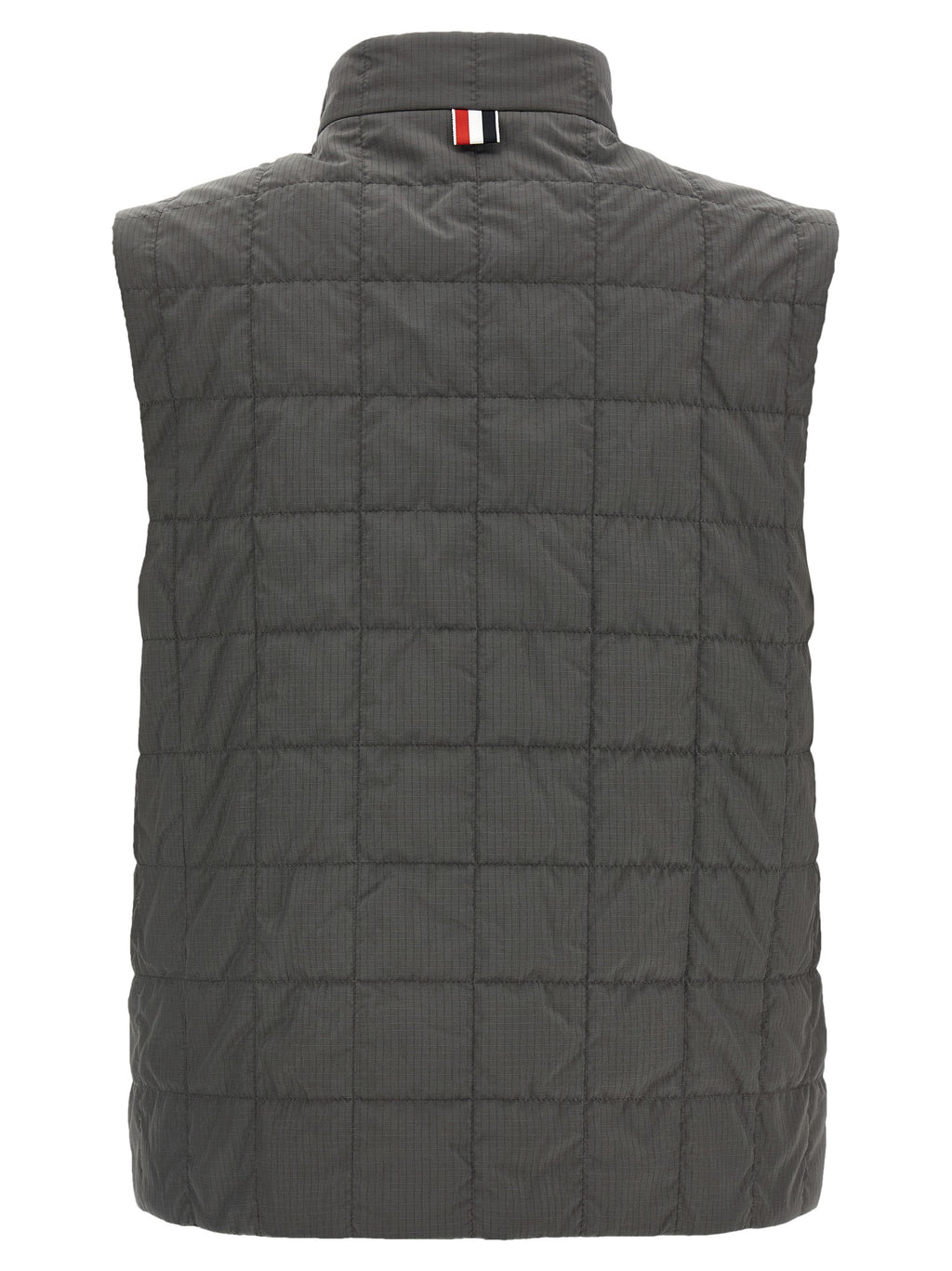 Gray Polyamide Sleeveless Jacket