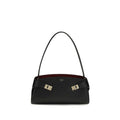 Black Calf Leather Bos Taurus Shoulder Bag