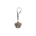 Beige Recycled Leather Keychain