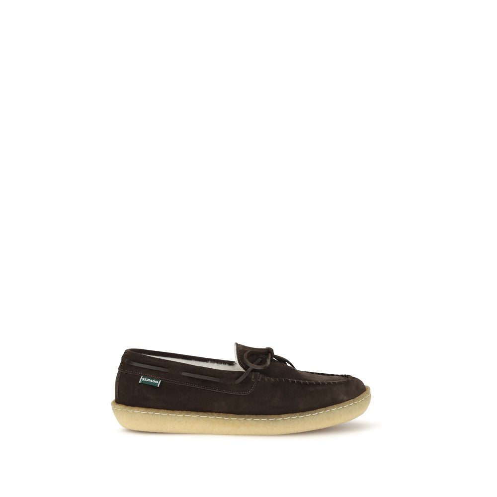 Brown Calf Leather Bos Taurus Slip-On Loafers