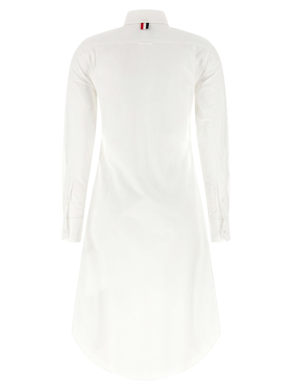 White Cotton Midi Skirt
