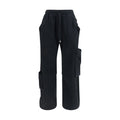 Black Cotton Athletic Pants