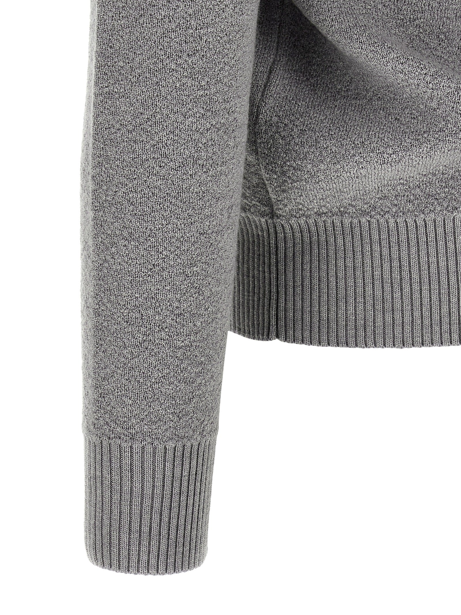 Gray Virgin Wool Cardigan