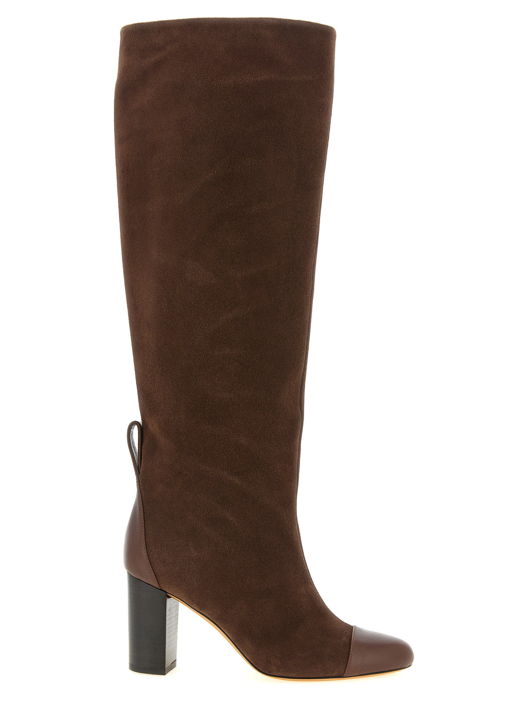 Brown Calfskin Over The Knee