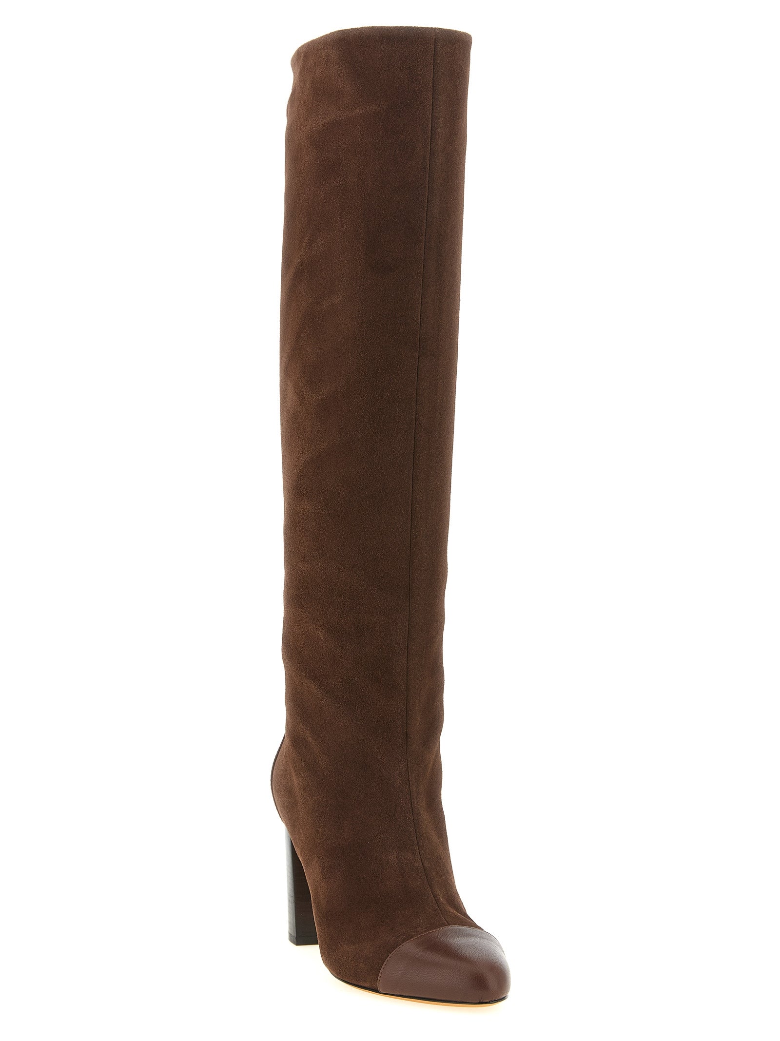 Brown Calfskin Over The Knee