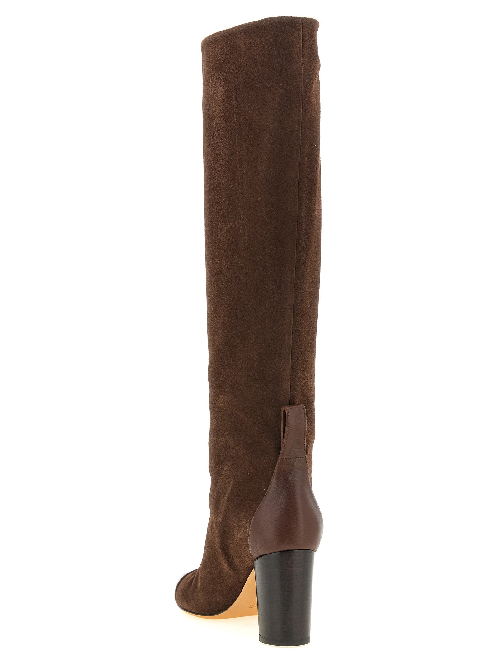 Brown Calfskin Over The Knee