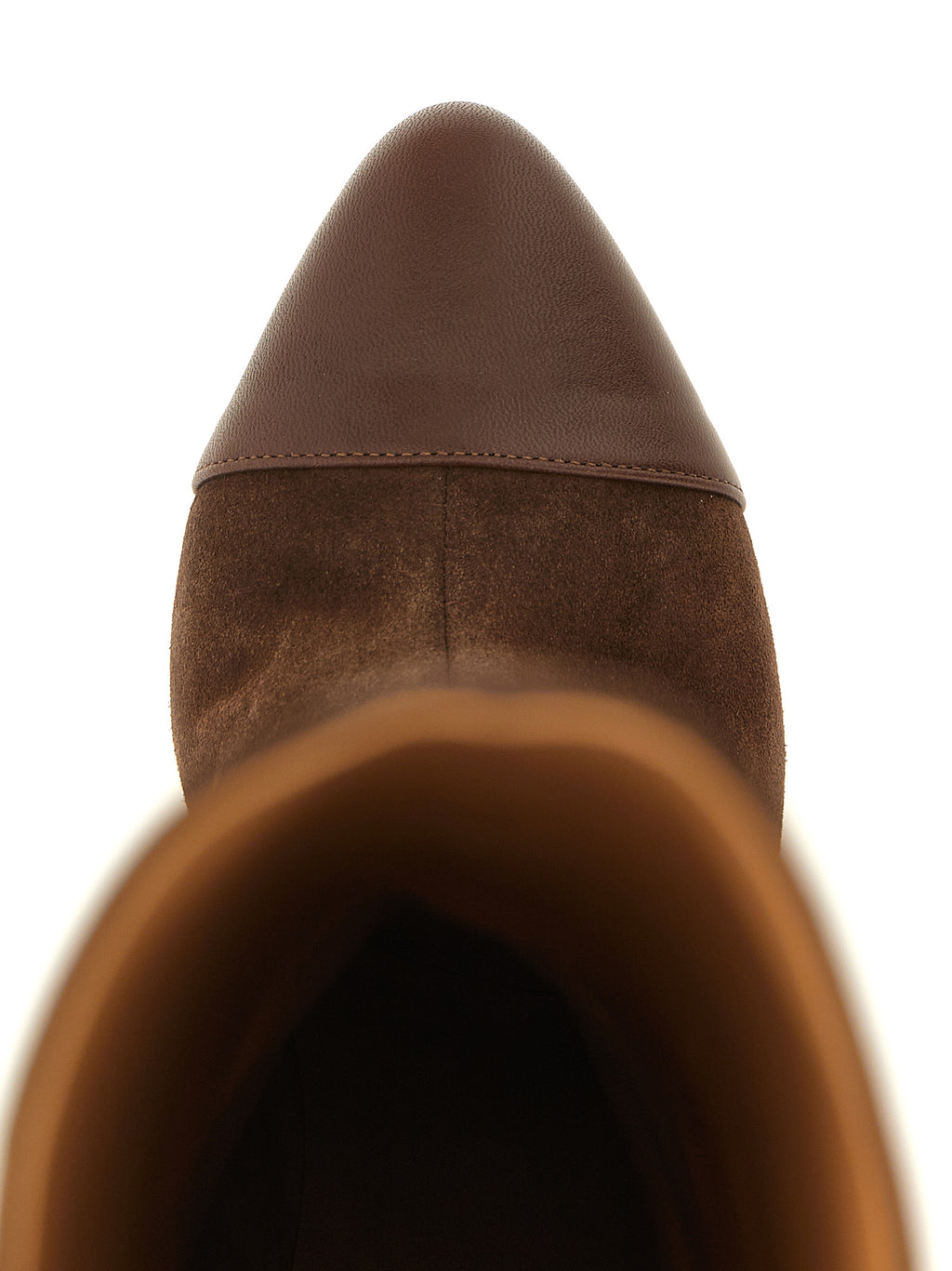 Brown Calfskin Over The Knee