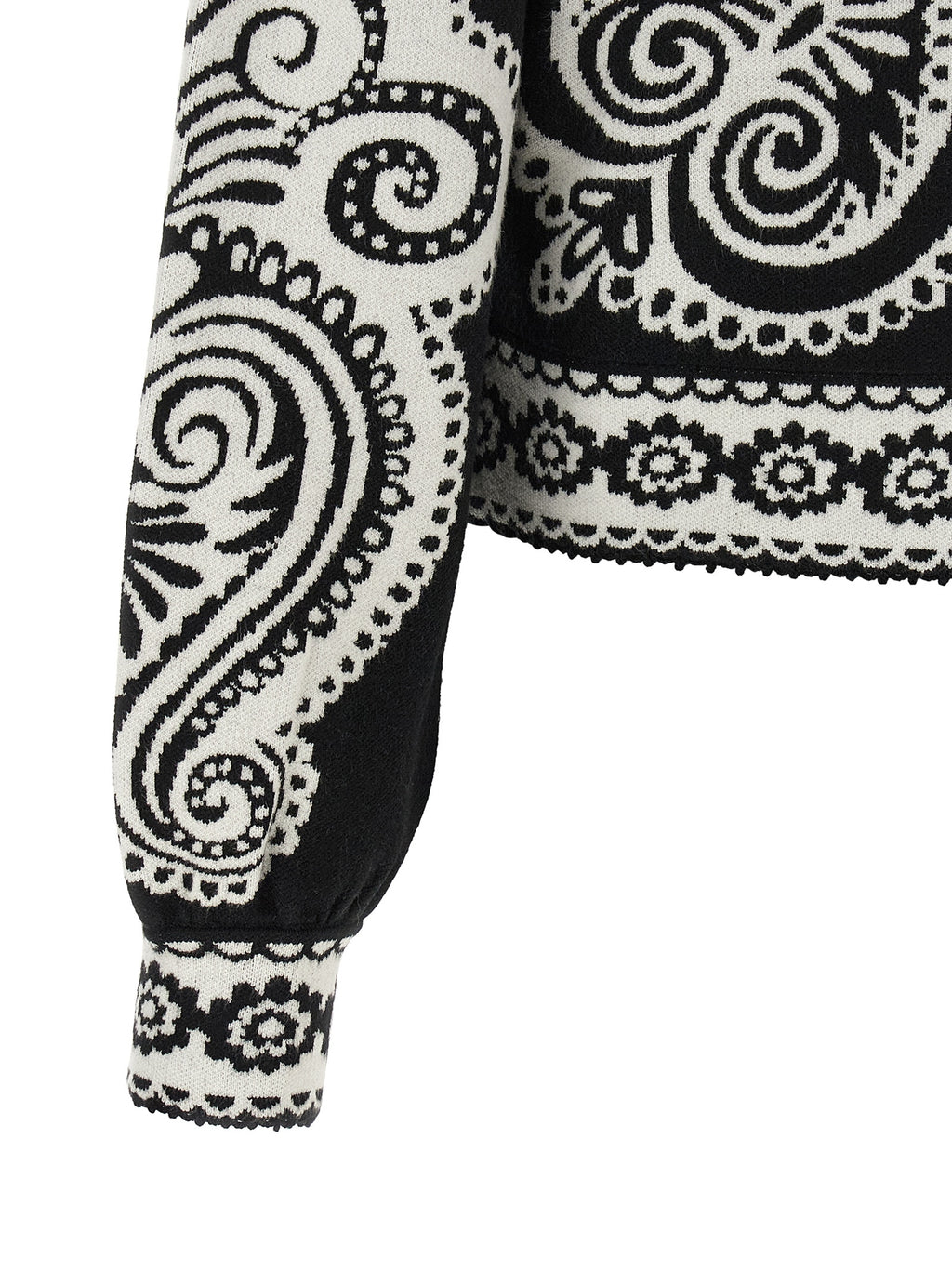 Bicolor Polyester Cardigan