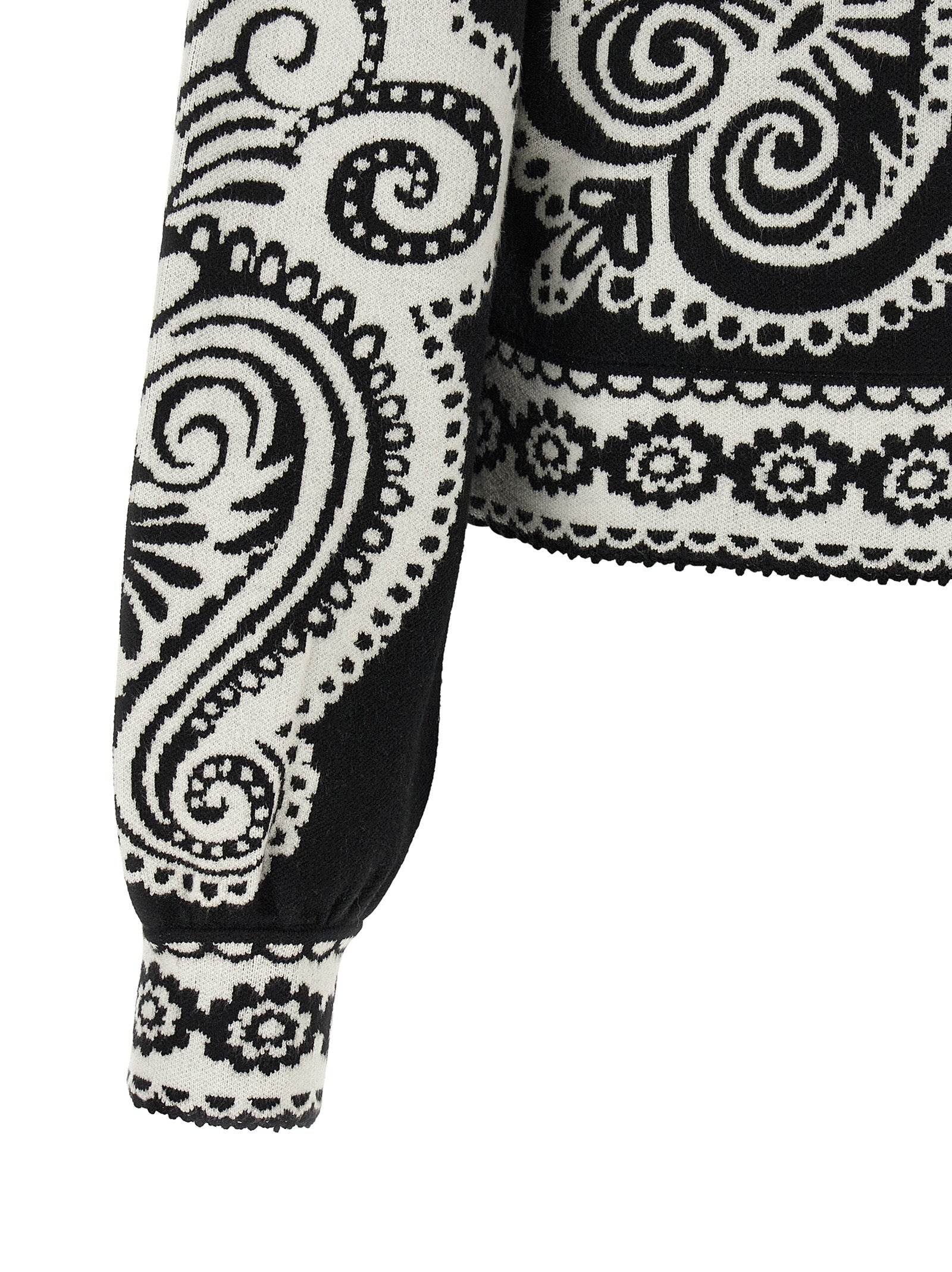 Bicolor Polyester Cardigan