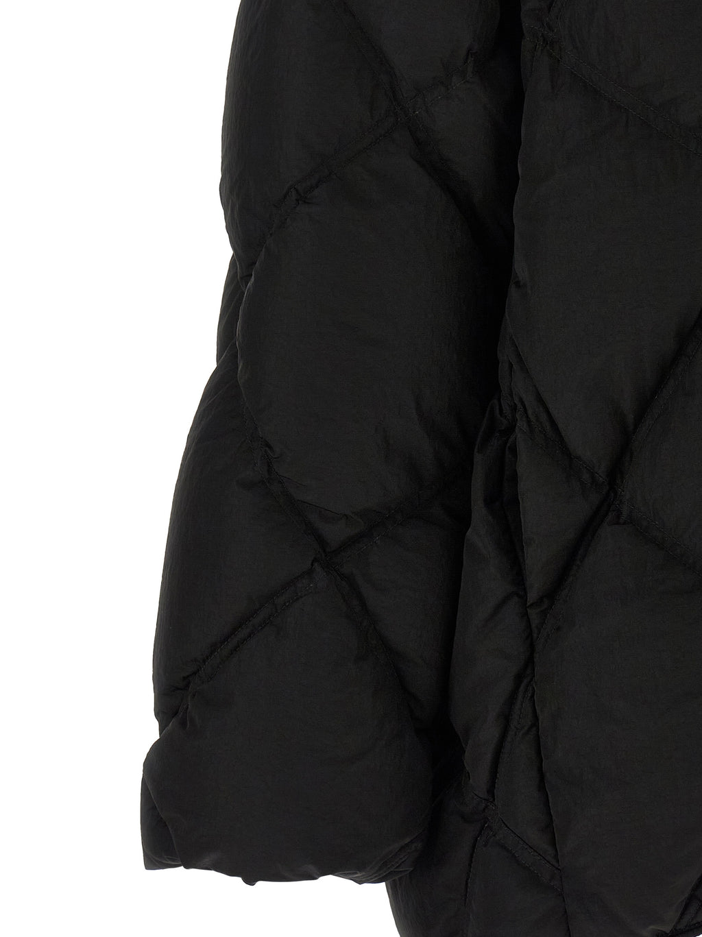 Black Nylon Full-Length Jacket