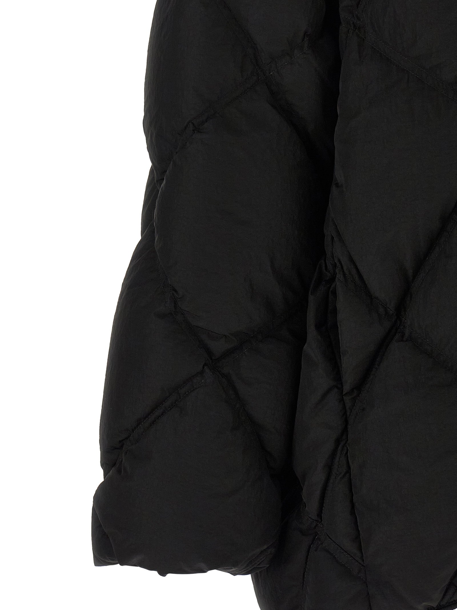 Black Nylon Full-Length Jacket