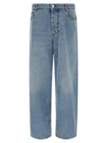 Blue Cotton Relaxed Fit Jeans