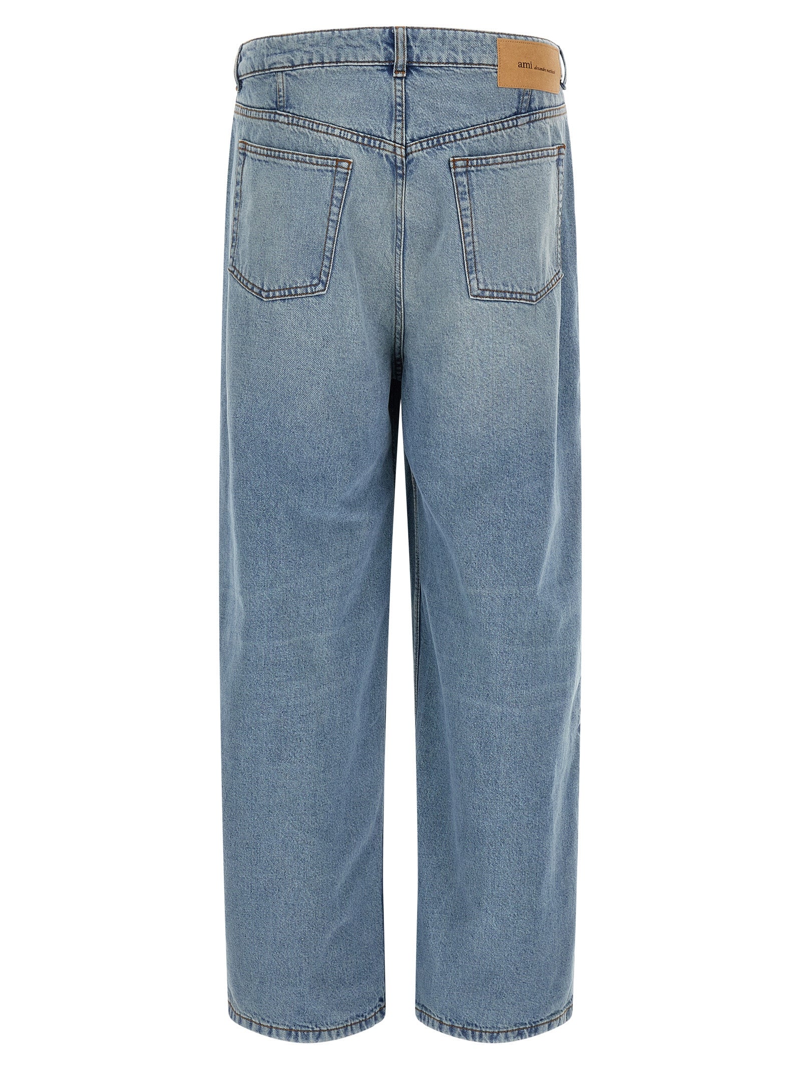 Blue Cotton Relaxed Fit Jeans