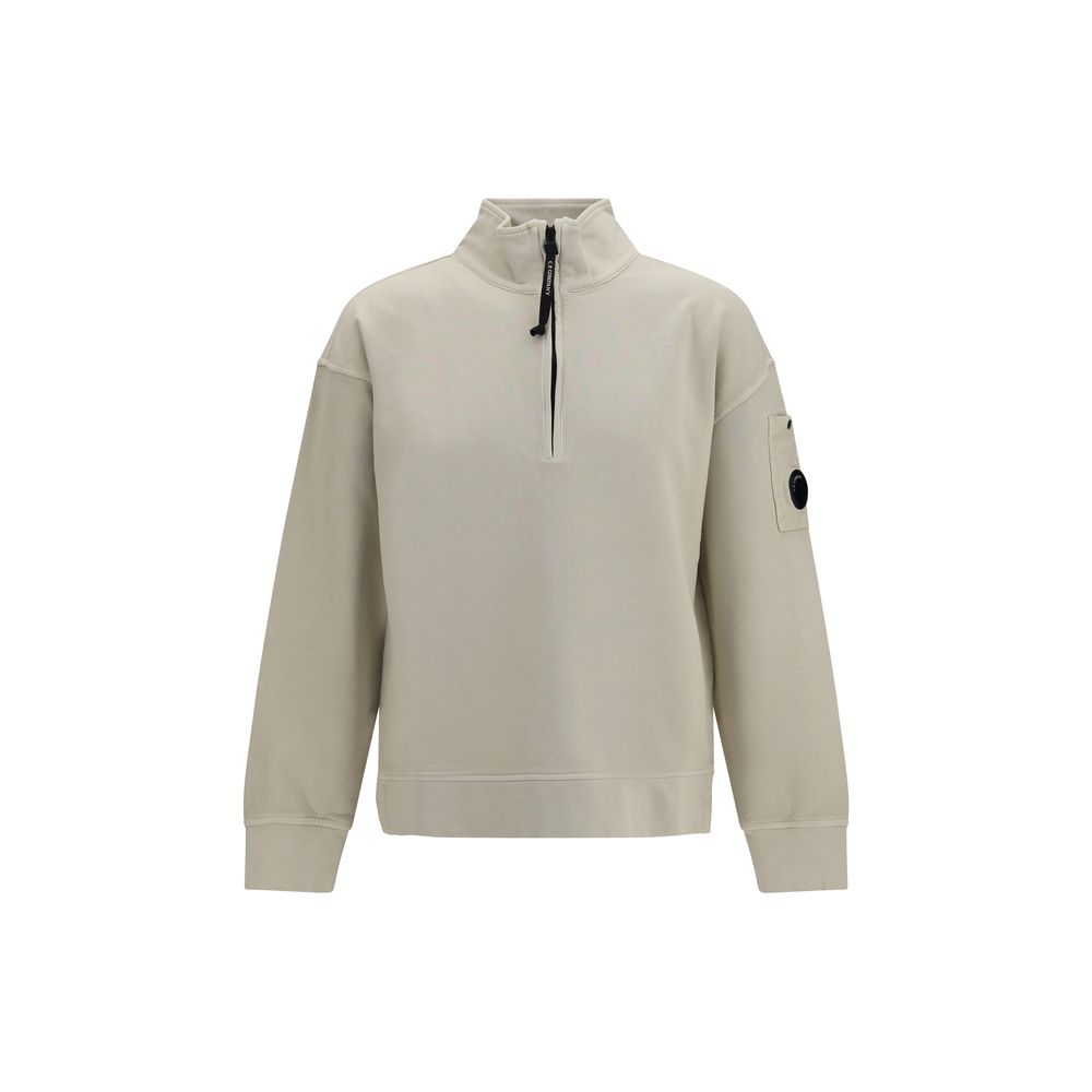 Beige Cotton Sweatshirt