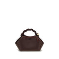 Brown Recycled Leather Shoulder Bag