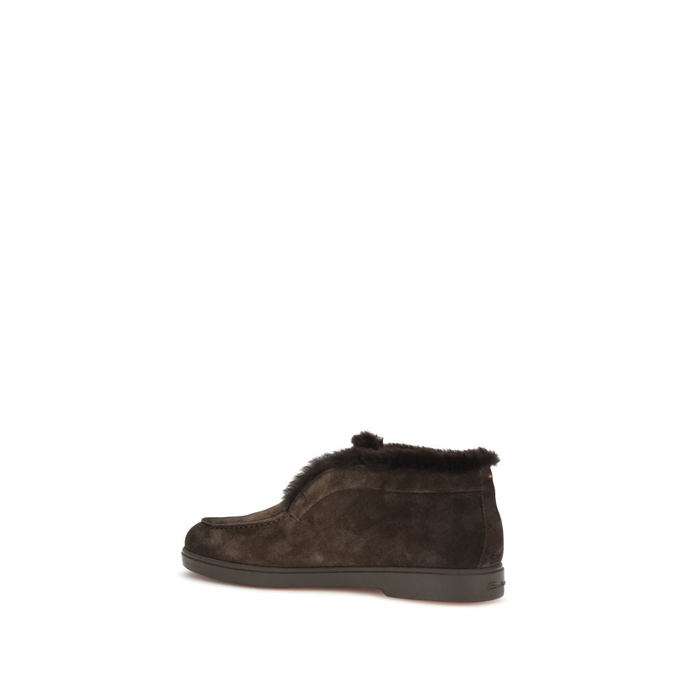 Brown Calf Leather Bos Taurus Ankle Boots