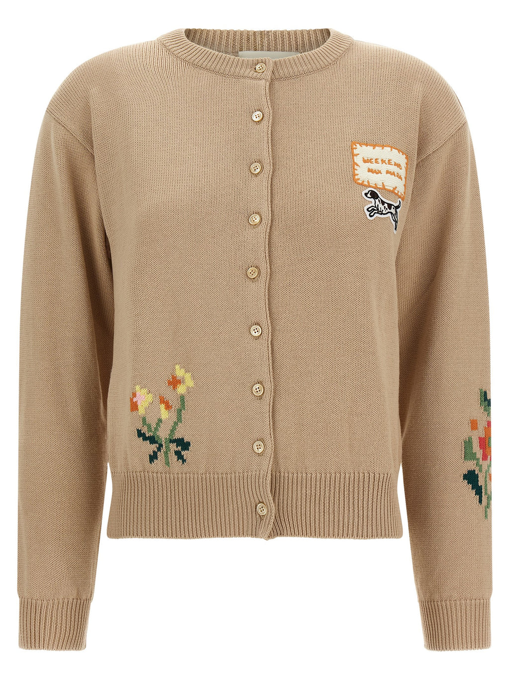 Beige Cotton Cardigan