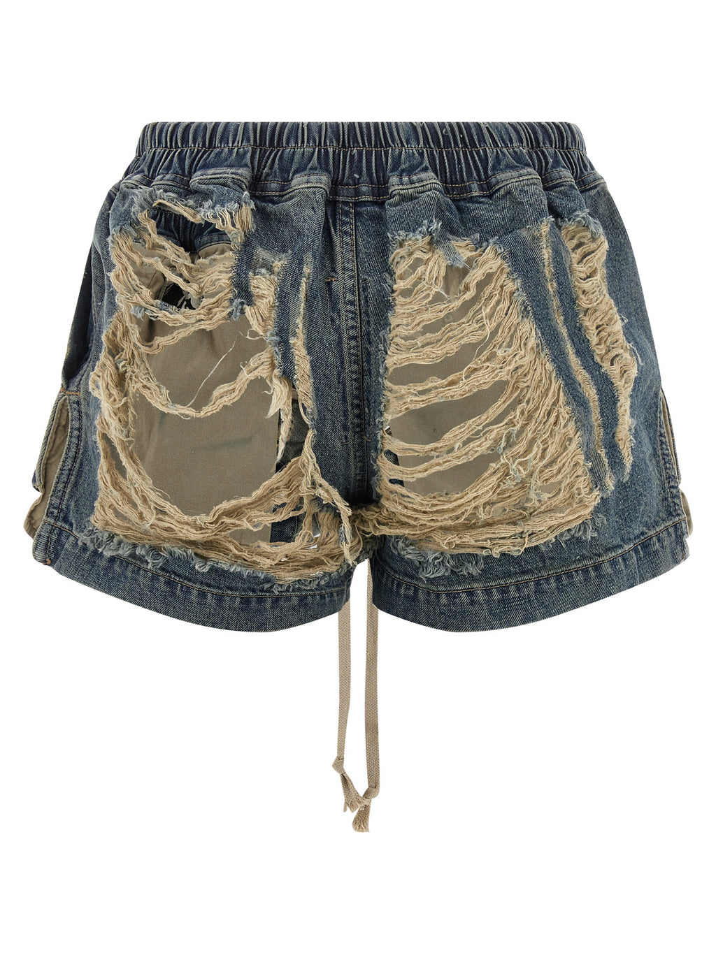 Blue Cotton Bermuda Shorts