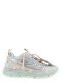 Blue Polyethylene Athletic Sneakers