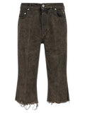 Gray Cotton Bermuda Shorts