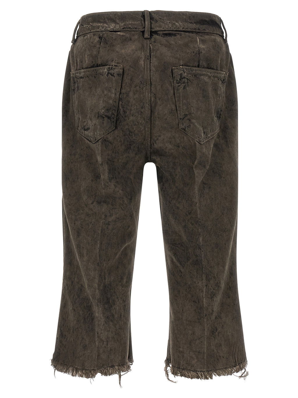 Gray Cotton Bermuda Shorts