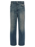 Blue Cotton Relaxed Fit Jeans