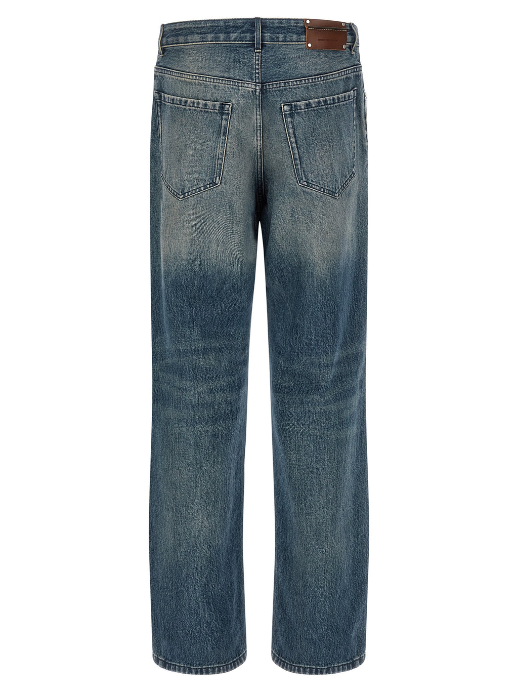 Blue Cotton Relaxed Fit Jeans