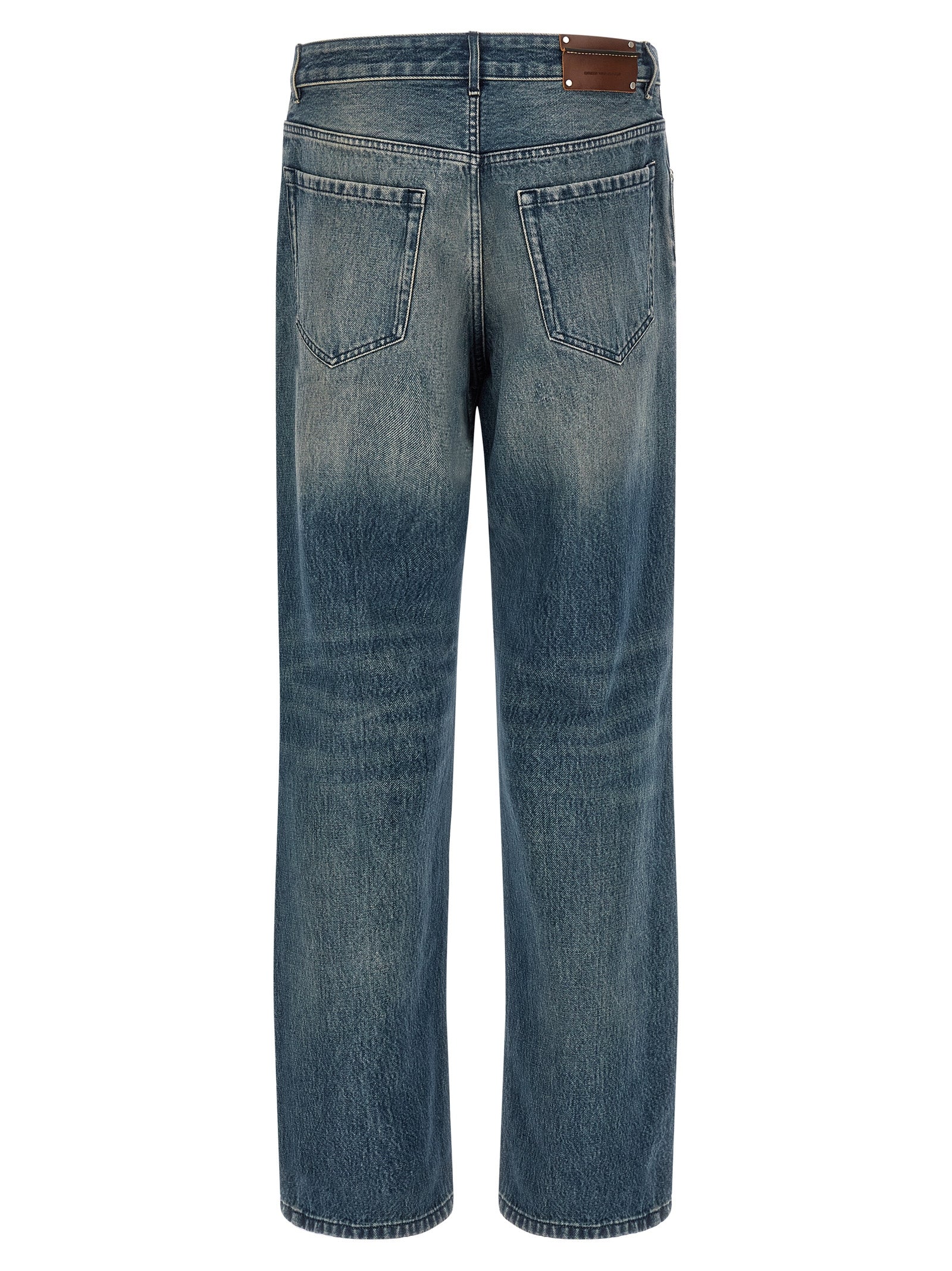 Blue Cotton Relaxed Fit Jeans