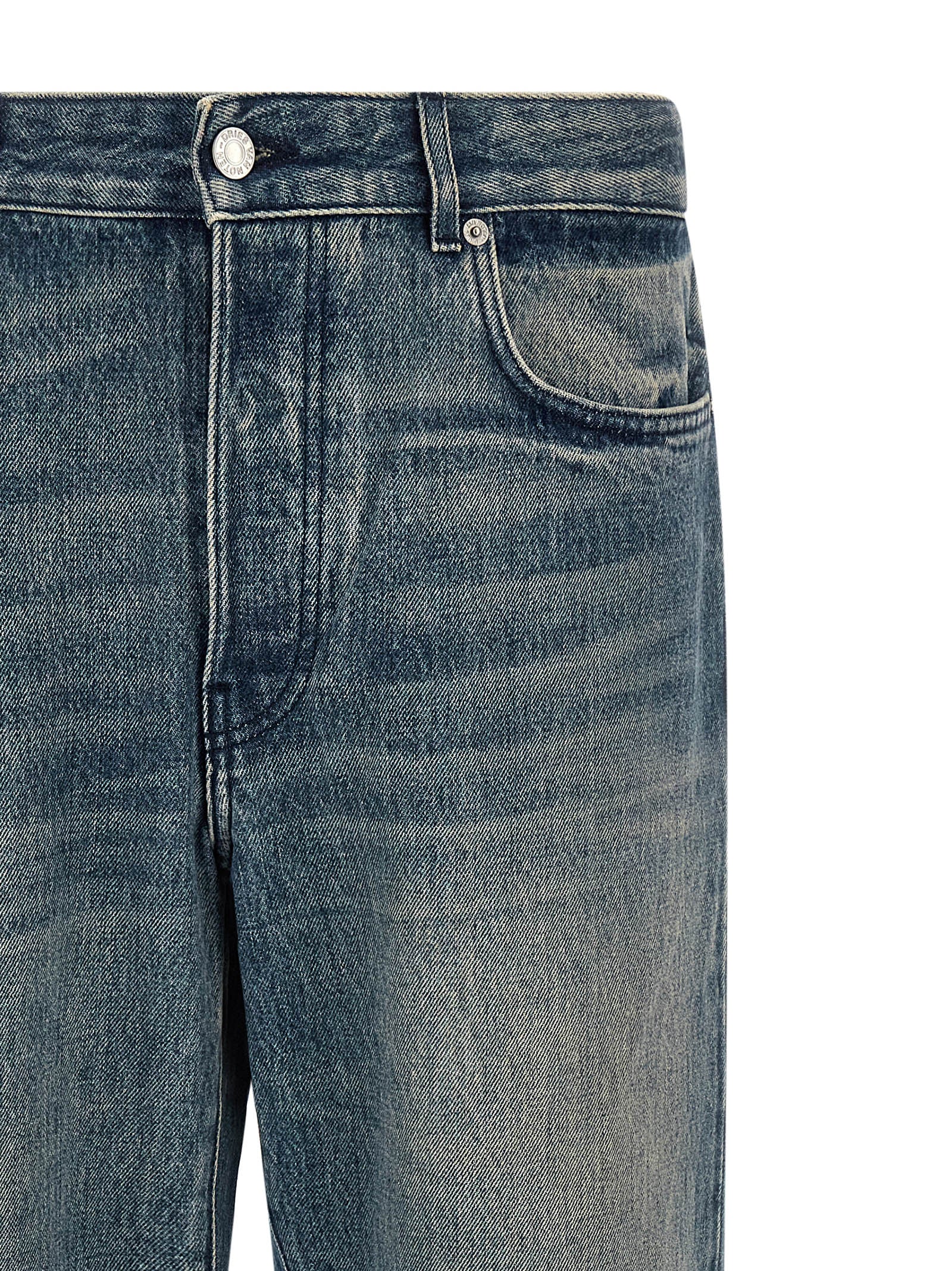 Blue Cotton Relaxed Fit Jeans