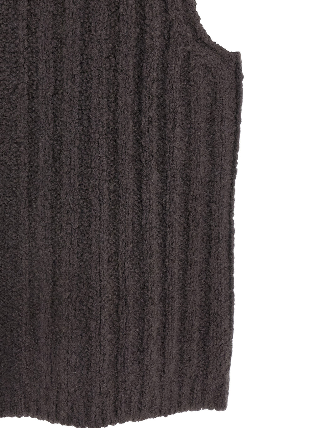 Gray Cashmere Sleeveles Sweater