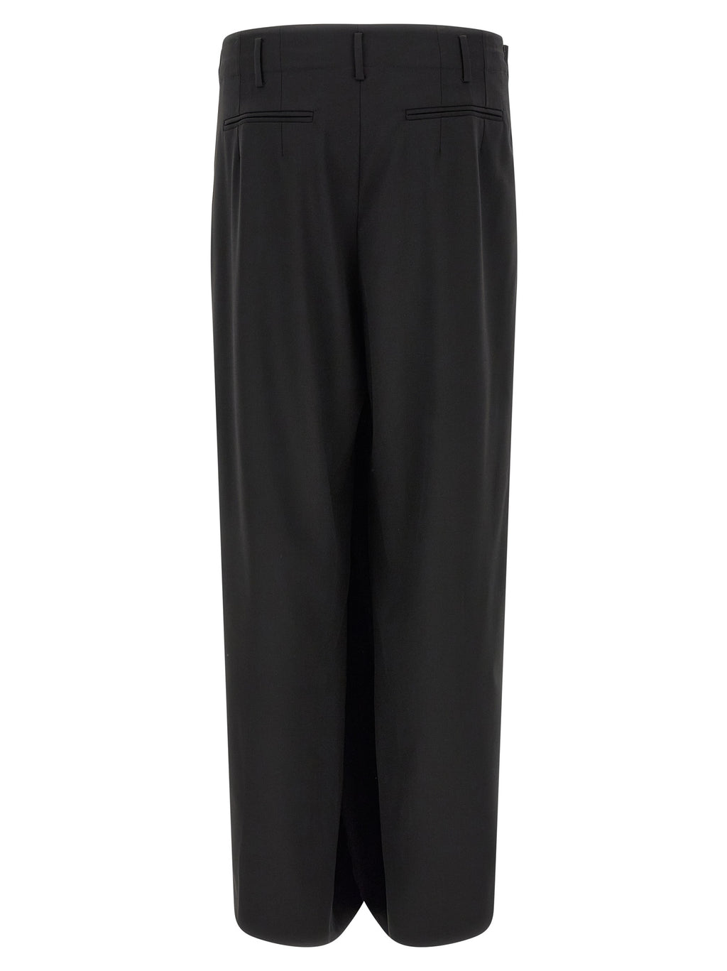 Black Virgin Wool Dress Pants