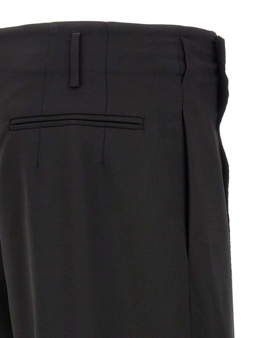 Black Virgin Wool Dress Pants