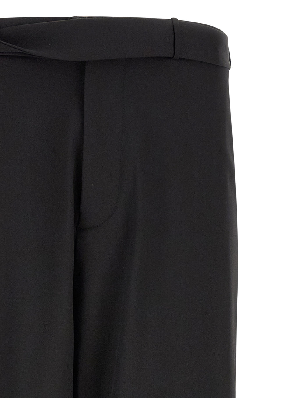 Black Virgin Wool Dress Pants