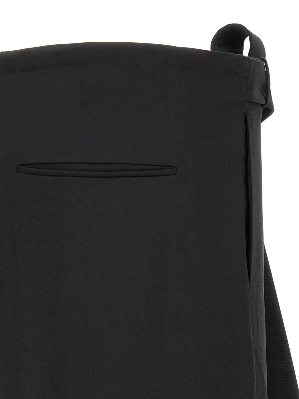 Black Virgin Wool Dress Pants
