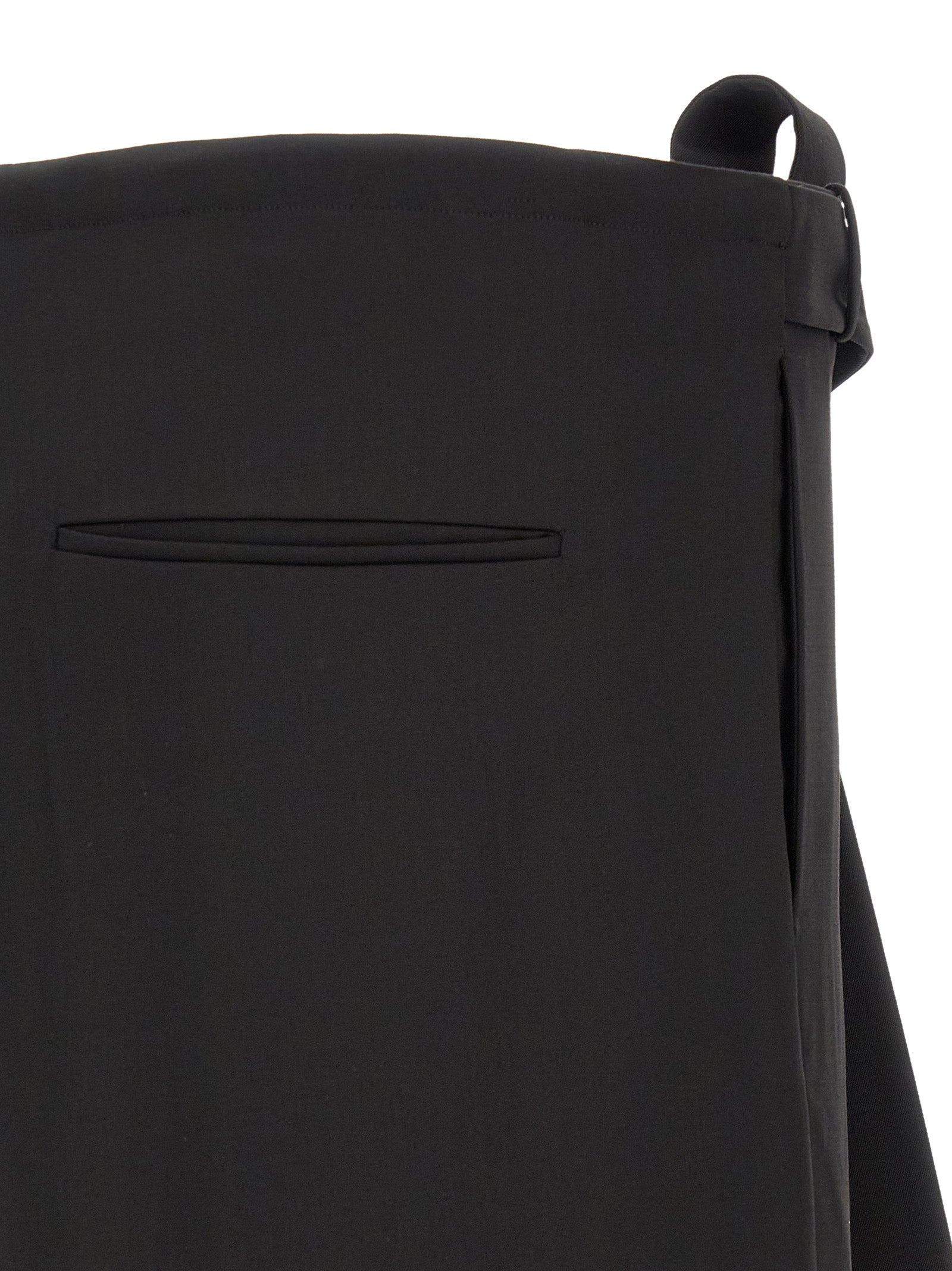 Black Virgin Wool Dress Pants