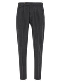 Gray Virgin Wool Dress Pants
