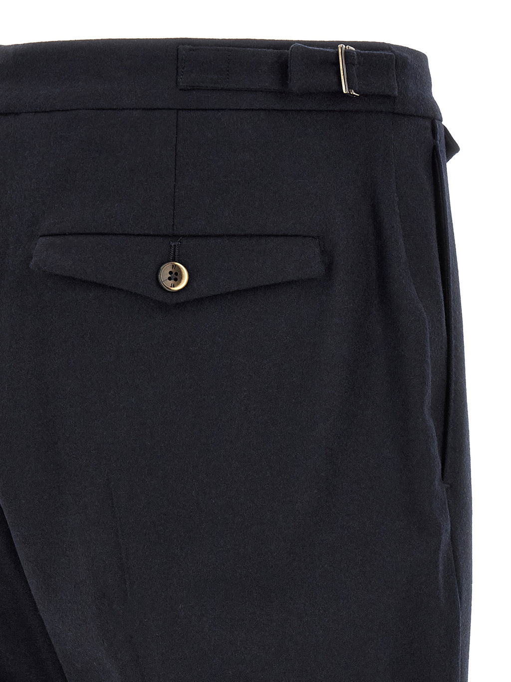 Black Virgin Wool Dress Pants
