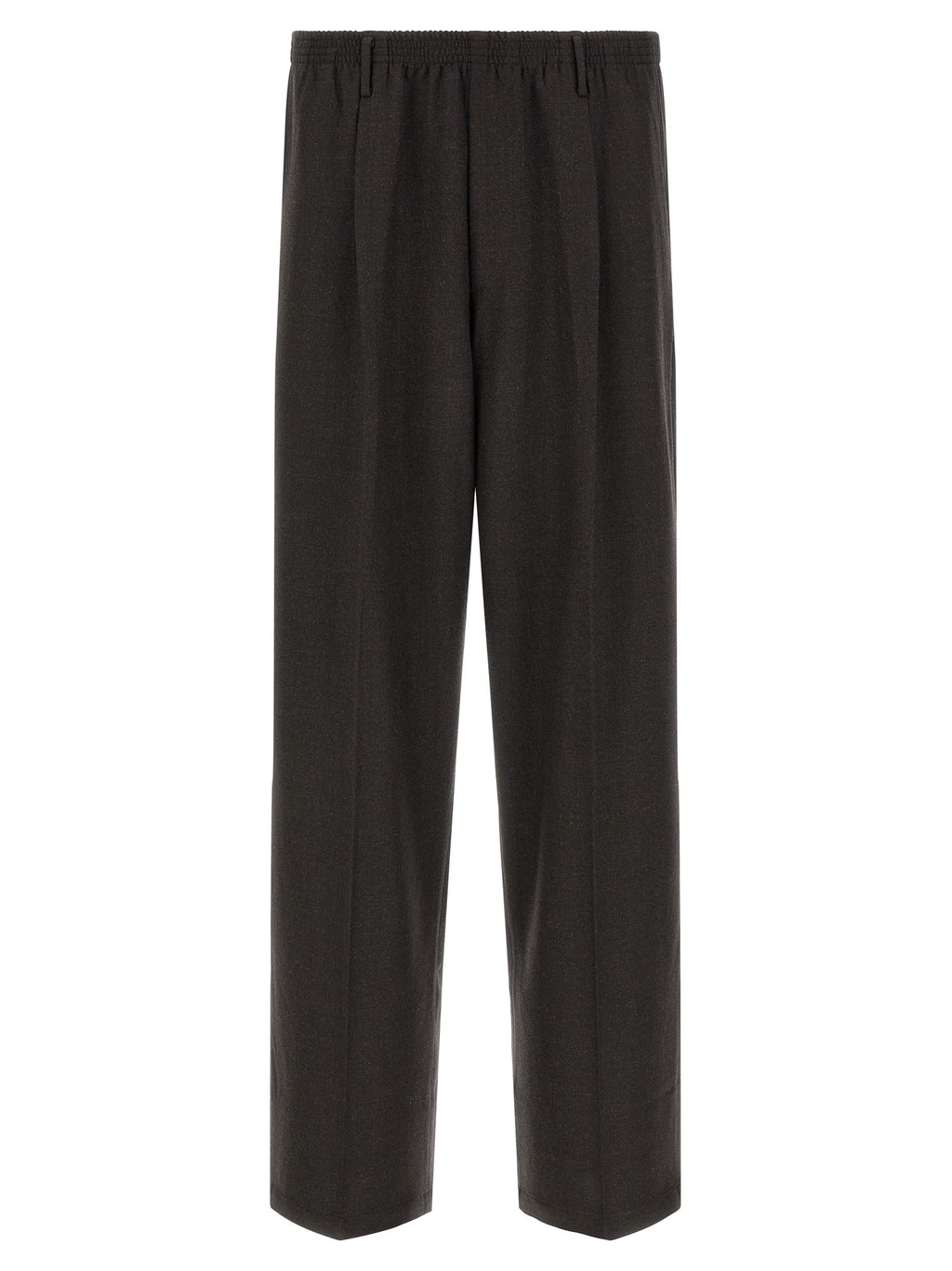 Brown Virgin Wool Dress Pants