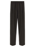 Brown Virgin Wool Dress Pants