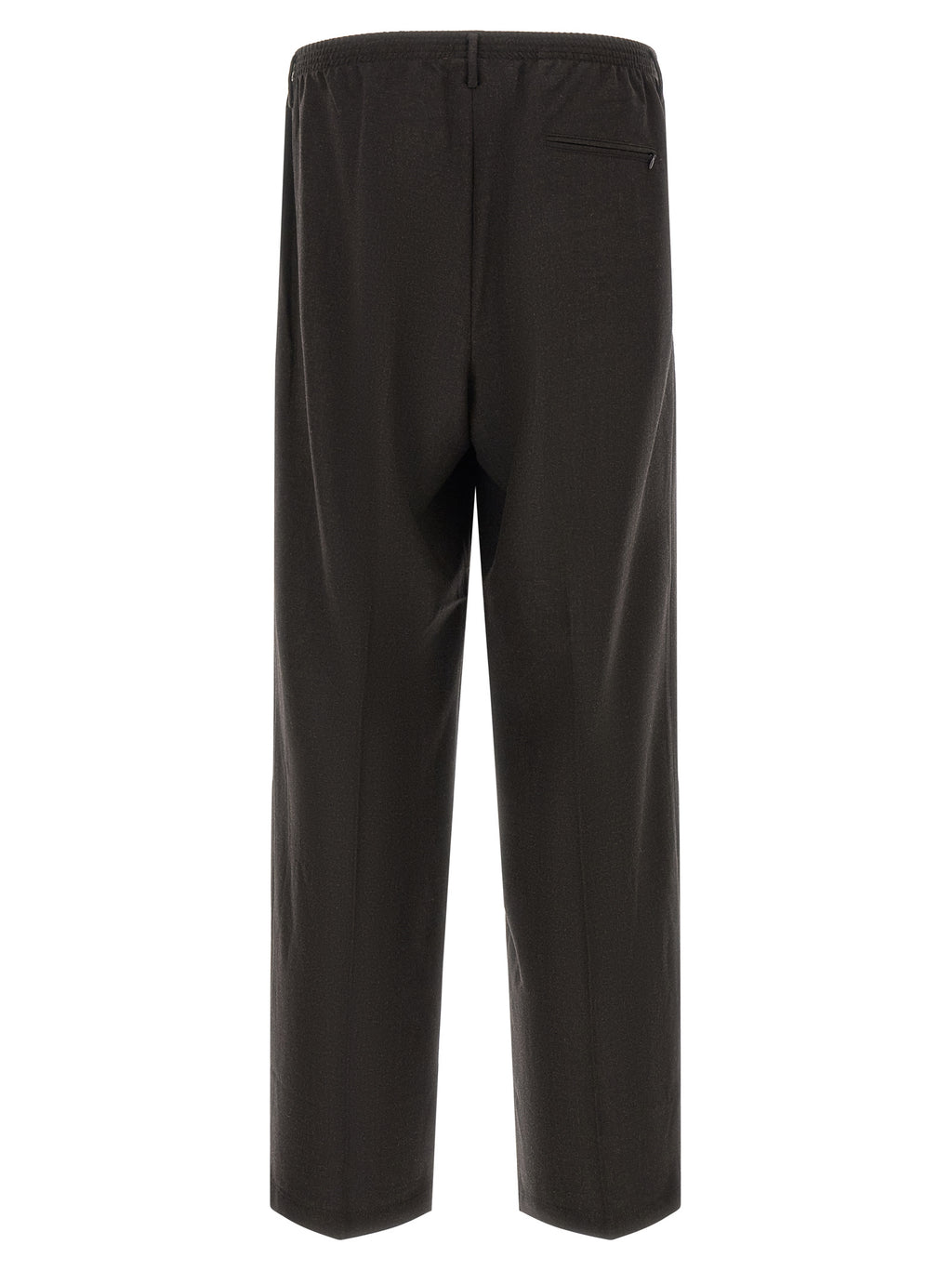 Brown Virgin Wool Dress Pants