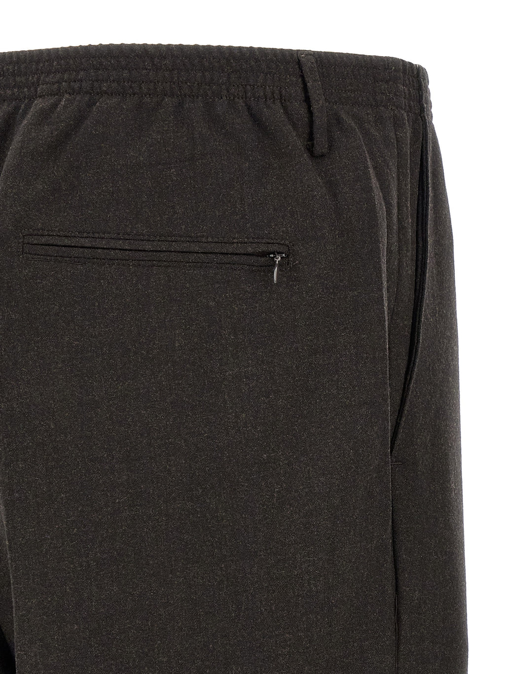 Brown Virgin Wool Dress Pants