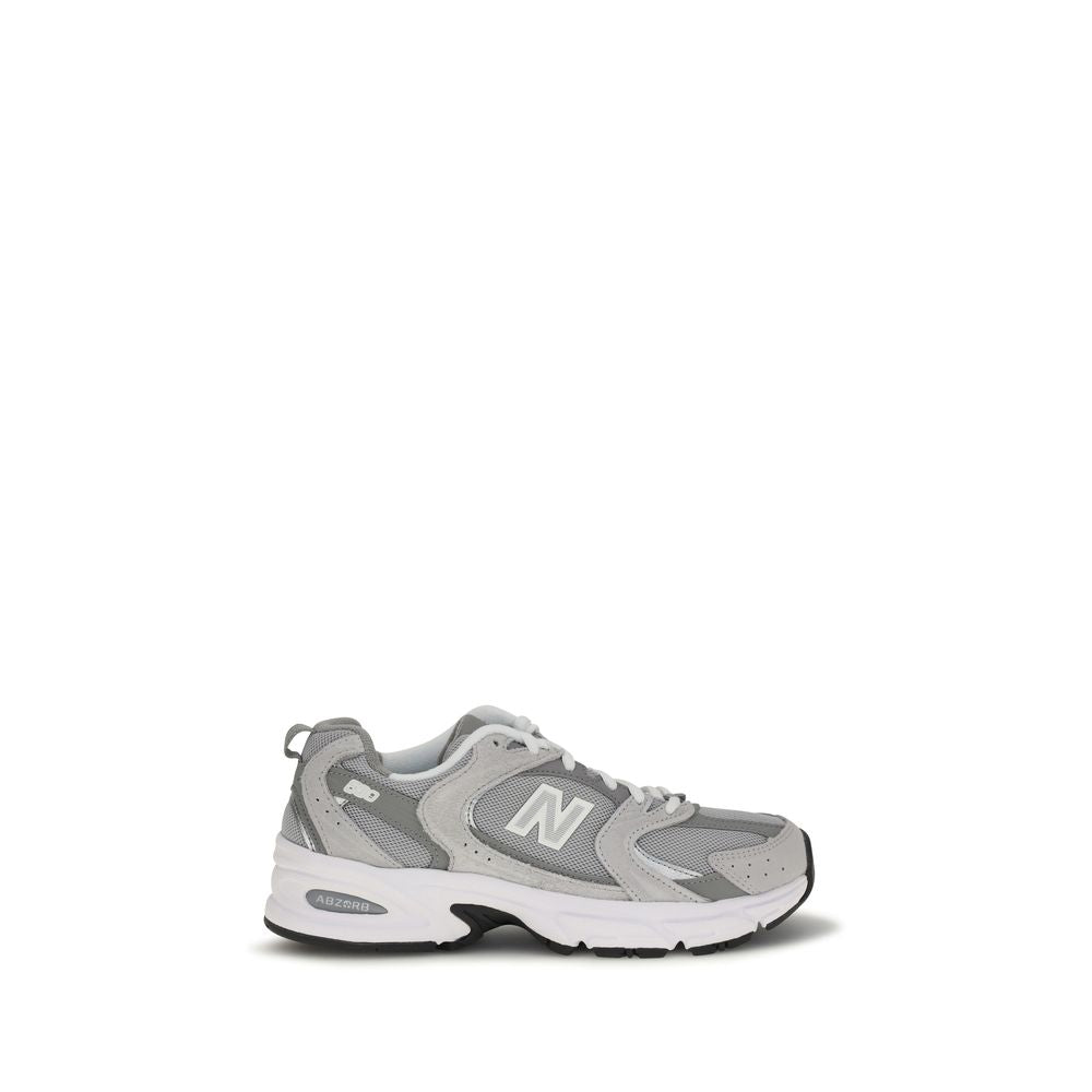 Gray Polyamide Athletic Sneakers