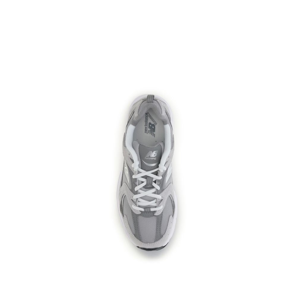 Gray Polyamide Athletic Sneakers