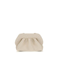 Beige Polyethylene Clutch Bag