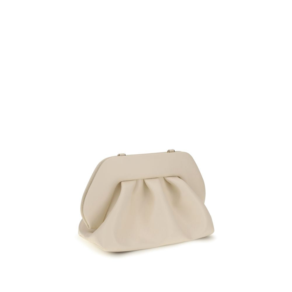 Beige Polyethylene Clutch Bag