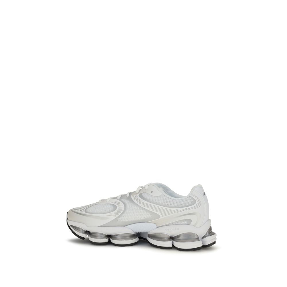 White Polyamide Athletic Sneakers