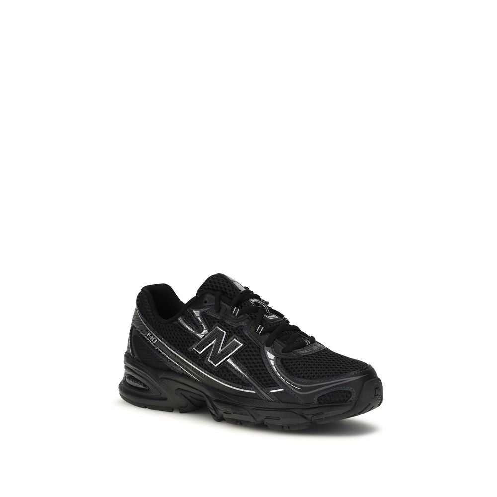 Black Polyamide Athletic Sneakers