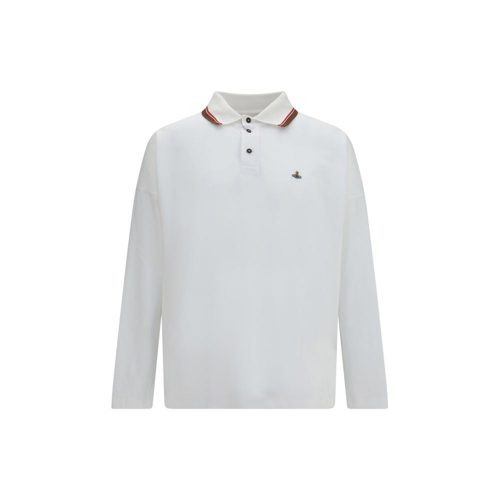 White Cotton Polo Shirt